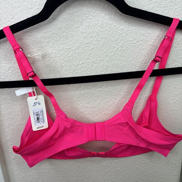 Smoothez by Aerie Bra Beige Full Coverage Unlined Underwire 34C Pink New - Picture 7 of 8